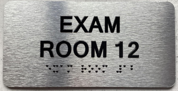 EXAM ROOM SIGNS WITH RAISED LETTERS THE PARK AVE LINE (EXAM ROOM 12)
