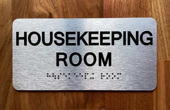 NYC HOUSEKEEPING ROOM SIGN WITH RAISED LETTERS