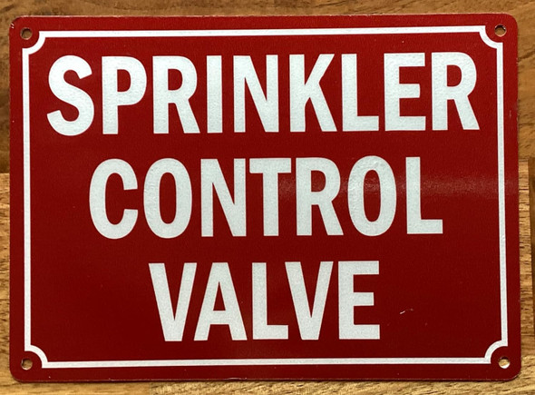 SPRINKLER CONTROL VALVE SIGN