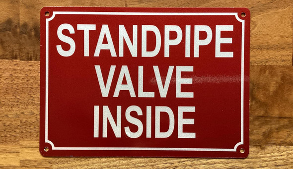 NYC SPRINKLER VALVE INSIDE SIGN
