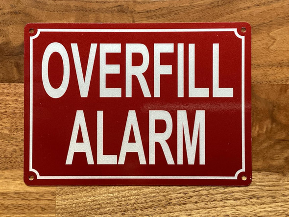NYC OVERFILL ALARM SIGN