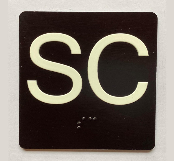 NYC ELEVATOR FLOOR NUMBER THE LEXINGTON AVE LINE (SC-SUB-CELLAR) SIGN