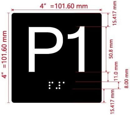 NYC ELEVATOR FLOOR NUMBER THE LEXINGTON AVE LINE (P1-PARKING LEVEL 1) SIGN