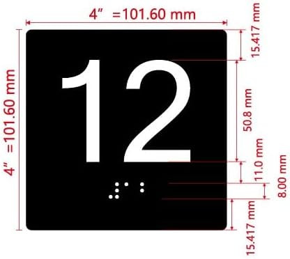 NYC ELEVATOR FLOOR NUMBER THE LEXINGTON AVE LINE (12TH FLOOR) SIGN