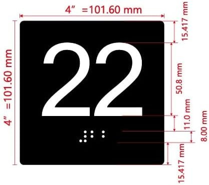 NYC ELEVATOR FLOOR NUMBER THE LEXINGTON AVE LINE (22ND FLOOR) SIGN