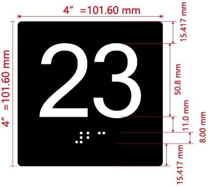 NYC ELEVATOR FLOOR NUMBER THE LEXINGTON AVE LINE (23RD FLOOR) SIGN