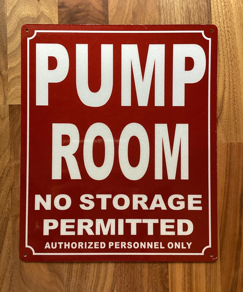 NYC PUMP ROOM SIGN