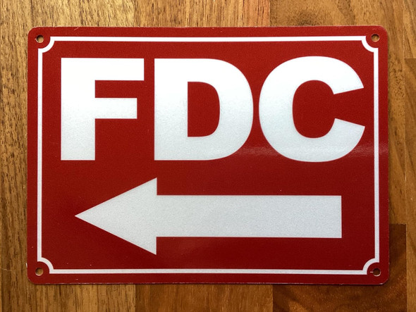 NYC FDC LEFT ARROW SIGN