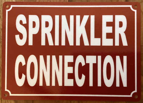 SPRINKLER CONNECTION SIGN