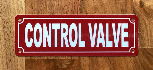 NYC CONTROL VALVE SIGN