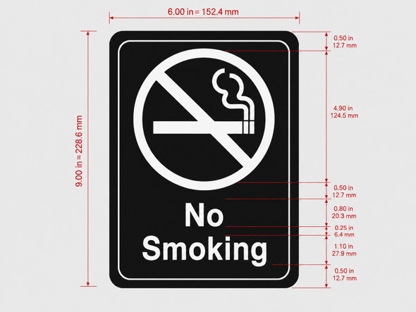 NO SMOKING Restaurant Hpd Sign