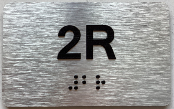APT# 2R SILVER Sign