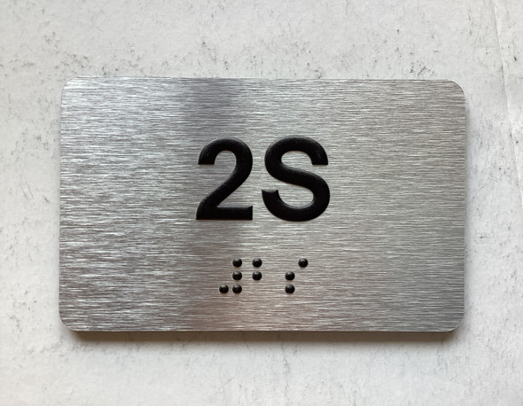 APT# 2S SILVER Hpd Sign