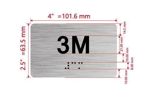 APT# 3M SILVER Hpd Sign