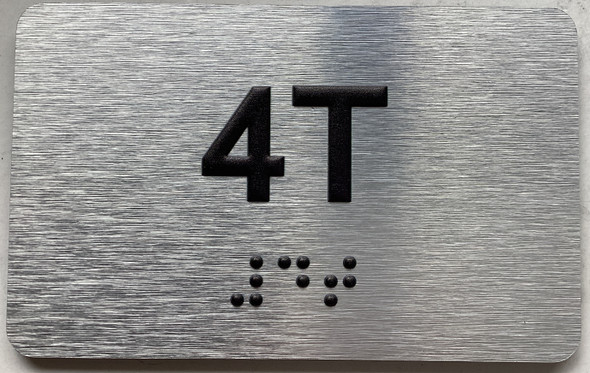APT# 4T SILVER Sign