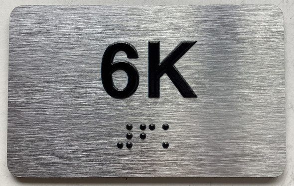 APT# 6K SILVER Sign
