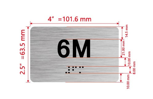APT# 6M SILVER Hpd Sign