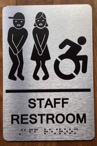 Staff Restroom Accessible Sign