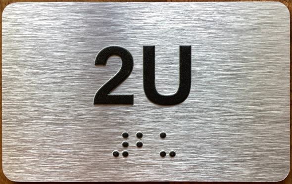 Apartment Number 2U Sign