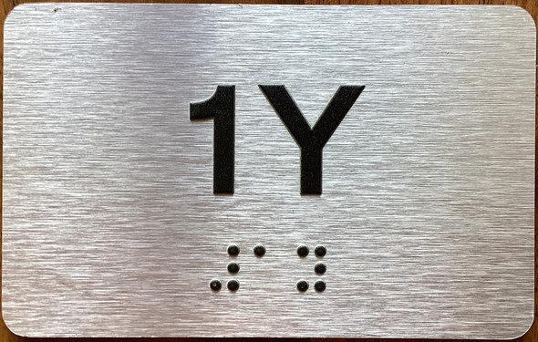 Apartment Number 1Y Sign