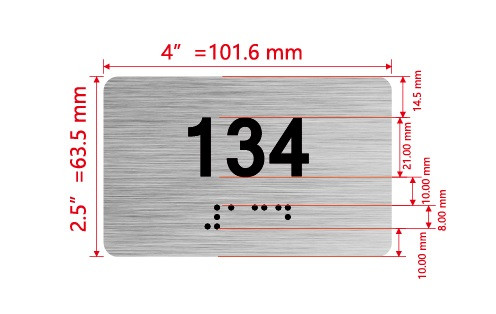 Apartment number 134 Hpd Sign