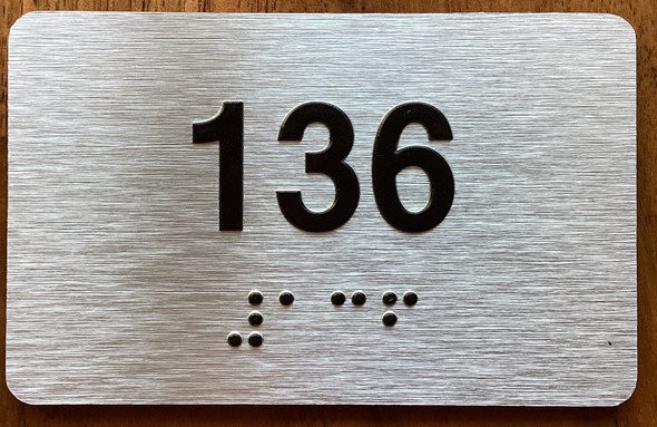 Apartment number 136 Sign