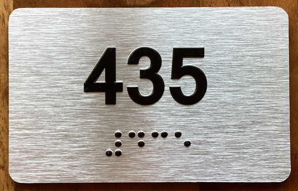 Apartment number 435 Sign