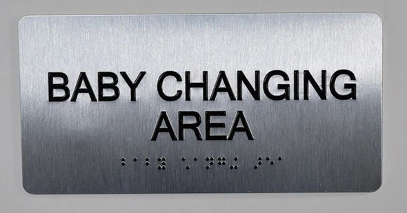 Baby Changing Area  ADA -Floor Number Tactile Touch Braille