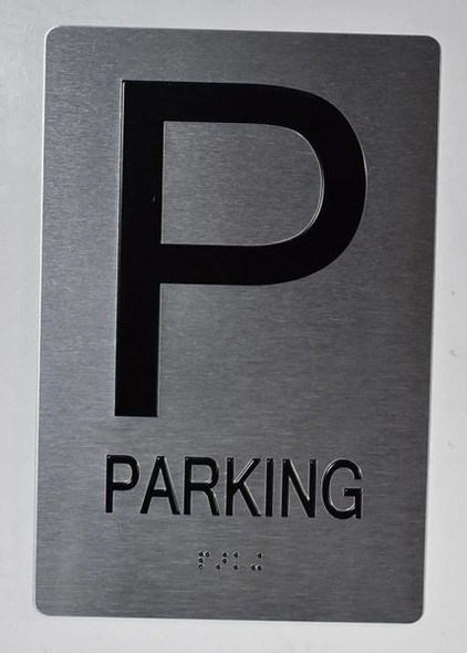 Parking Floor Number   - Tactile Touch Braille