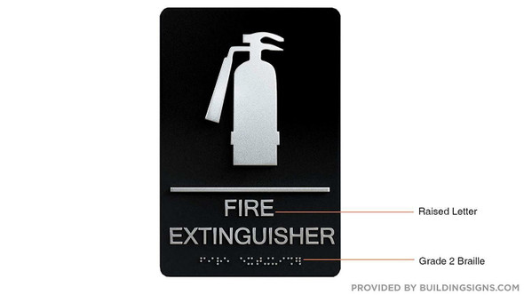 FIRE Extinguisher  Black-ADA  ,