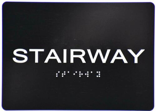 Stairway  Signage -Black,