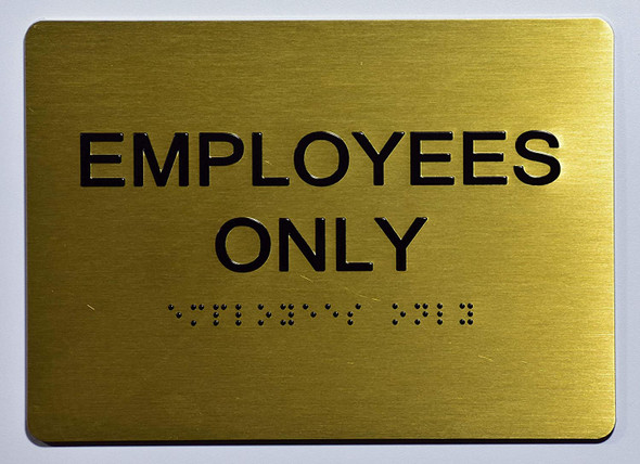 Employees ONLY  Signage-,