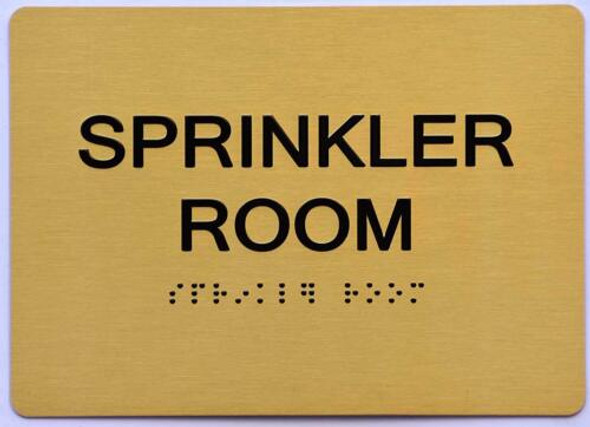 Sprinkler Room  Signage- ,