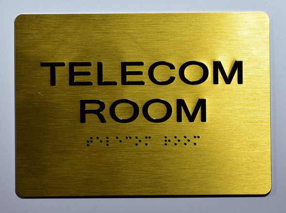 Telecom Room  Signage- ,