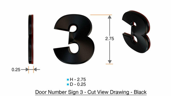 Apartment Number /Mailbox Number , Door Number . Number 3