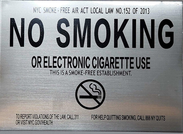 No Smoking or Electronic Cigarette Use