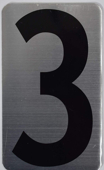 House Number  Signage/Apartment Number  Signage- Three 3