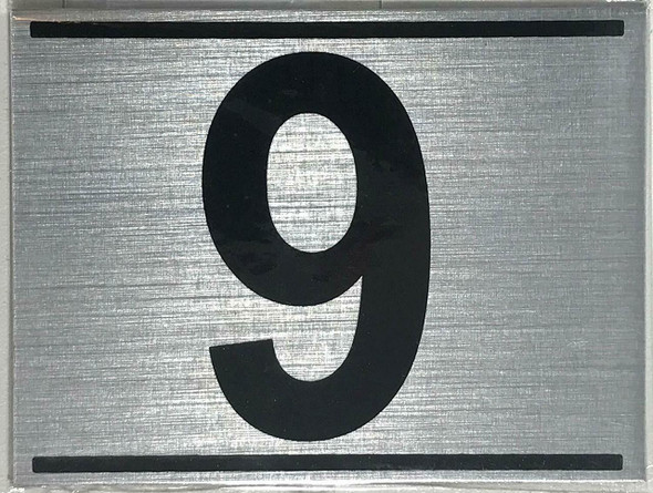 APARTMENT NUMBER NINE (9)  Signage