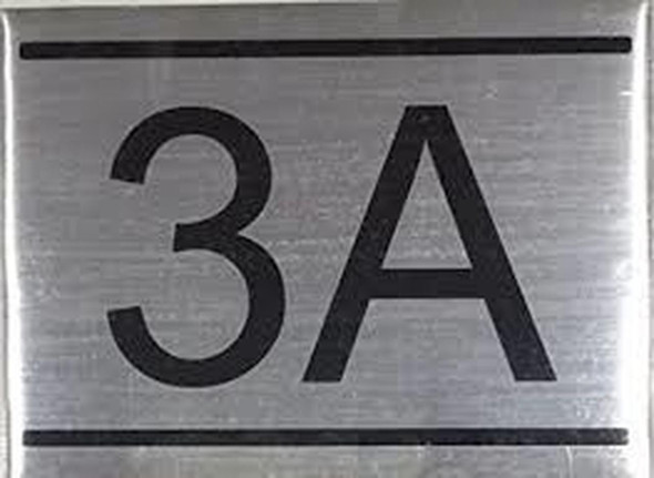 APARTMENT NUMBER  Signage -3A