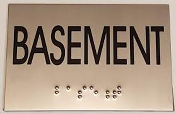 BASEMENT  - BRAILLE-STAINLESS STEEL