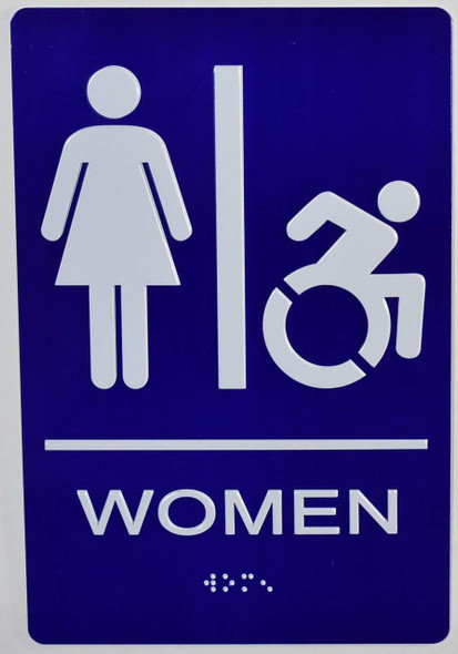 Woman Restroom accessible  Signage