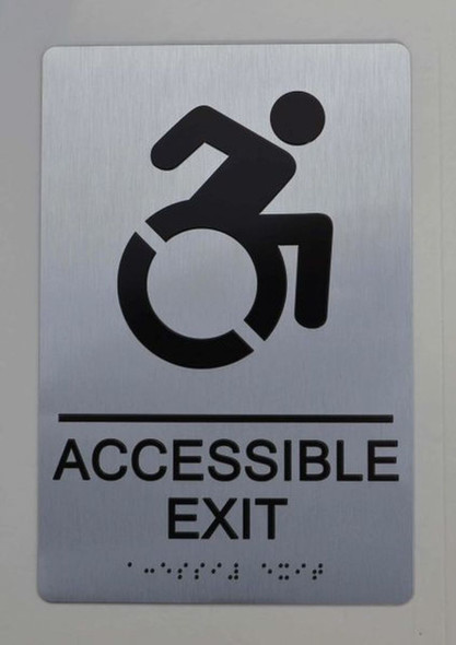 ACCESSIBLE EXIT Sign