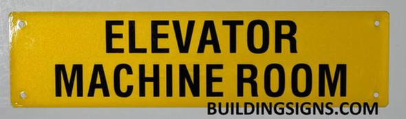 Elevator Machine Room  Signage