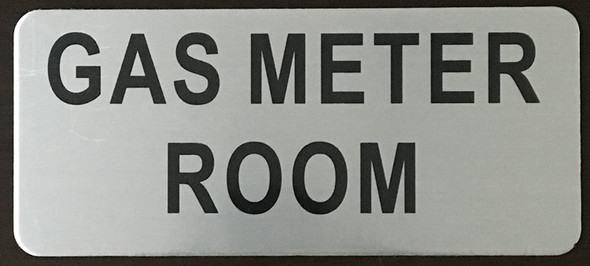 GAS METER ROOM  Signage