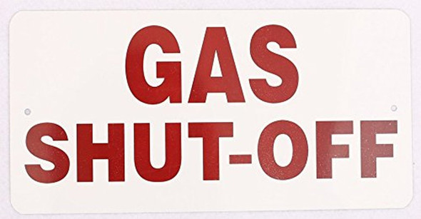 Gas Shut-Off Sign