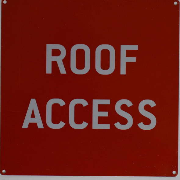 Roof Access Sign