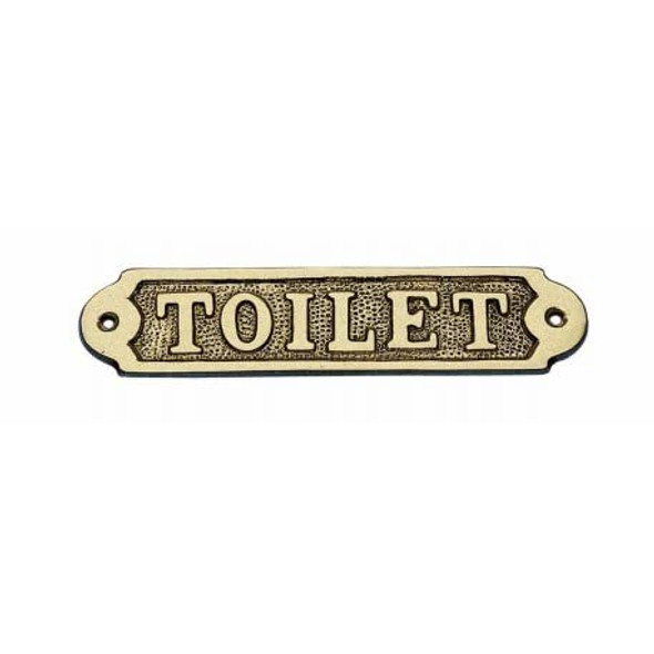 Brass Toilet Sign-Brass Door SIGNAGE