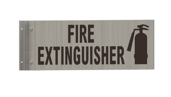 FIRE EXTINGNISHER SIGN-Two-Sided/Double Sided Projecting, Corridor and Hallway SIGN