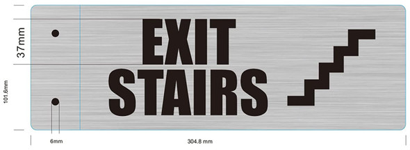 FD SIGN EXIT Stairs-Two-Sided/Double Sided Projecting, Corridor and Hallway