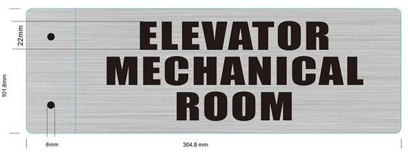 FD SIGN Elevator Mechanical Room Sign-Two-Sided/Double Sided Projecting, Corridor and Hallway